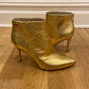 Louise et cie gold healed booties